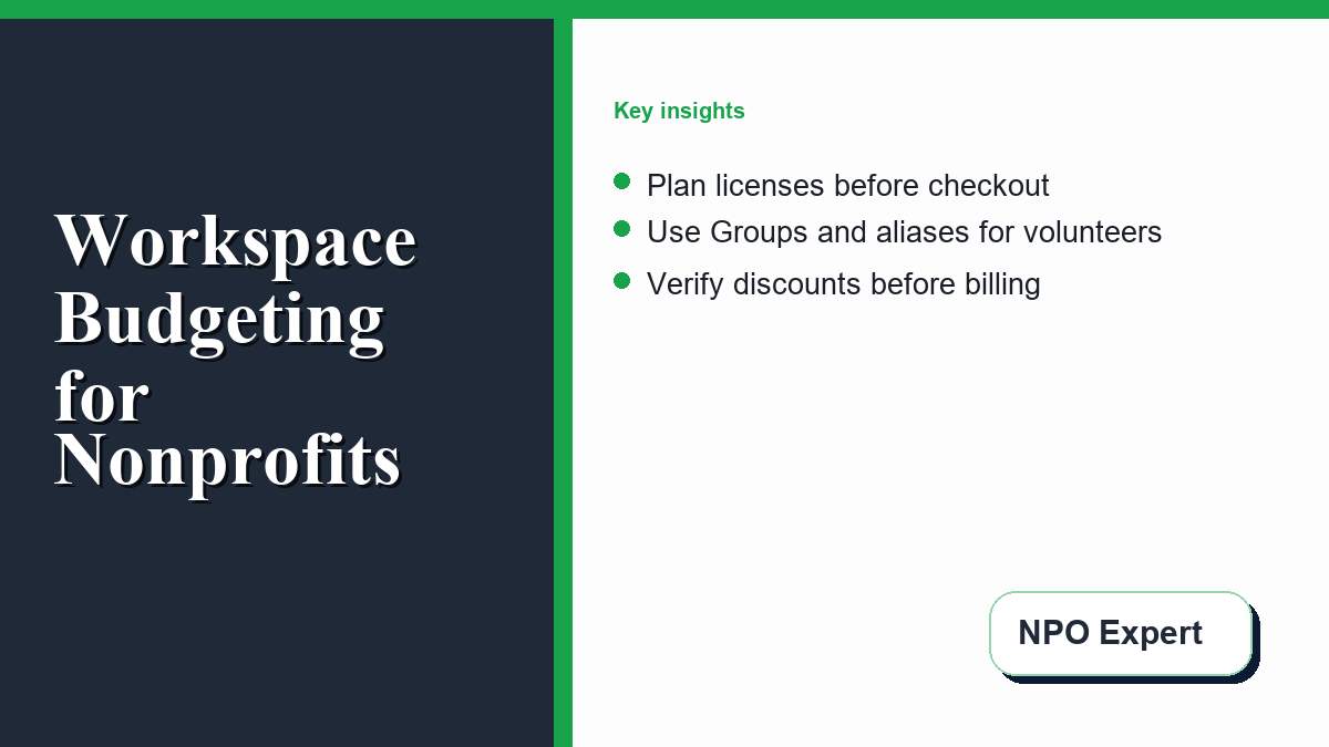 google-workspace-nonprofits-budgeting-setup-featured NPO Expert branded guide image for Google Workspace for Nonprofits: Budgeting and Operations Setup Guide.