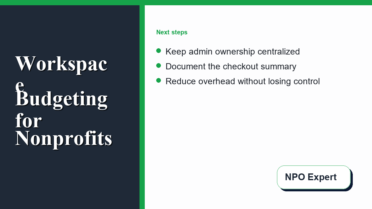 NPO Expert support image for budgeting and privacy checks.