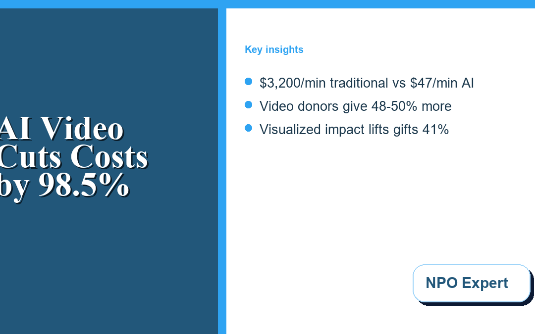 AI Video for Nonprofit Storytelling: The Cost Barrier Just Disappeared